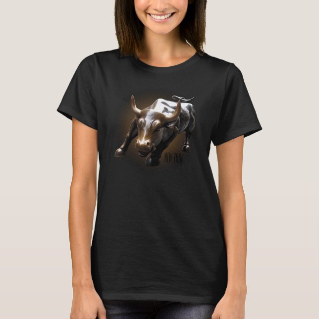 New York Shirt Women's Cool NY Bull Souvenir Shirt (Front)
