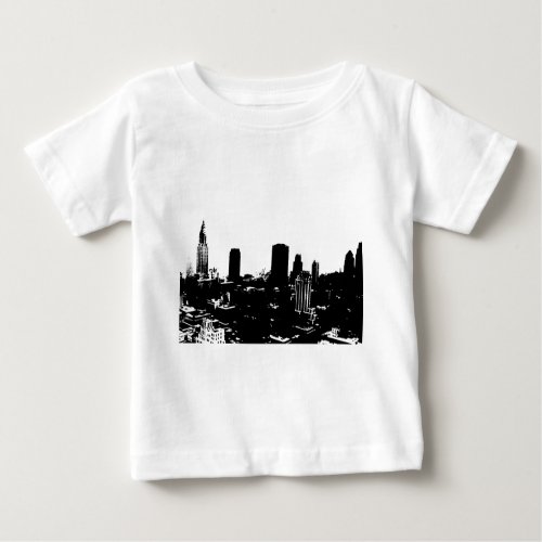 New York Silhouette Baby T_Shirt