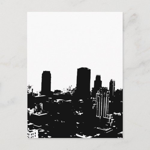 New York Silhouette Postcard