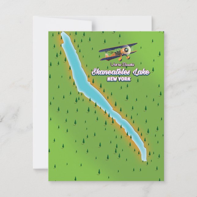 new york Skaneateles Lake map (Front)