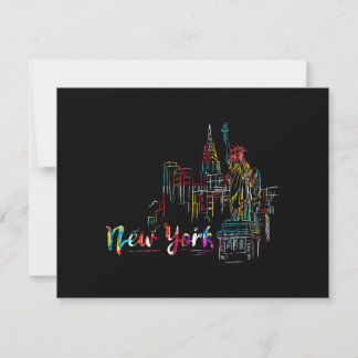 New York Sky Heartbeat Statue of Liberty I Love Ne