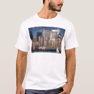 New York Skyline and the Manhattan Hudson River T-Shirt