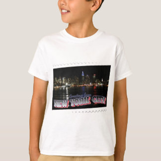 New York Skyline at Night Empire State T-Shirt