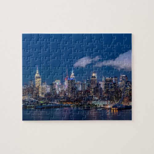 New York Skyline At Night Puzzle