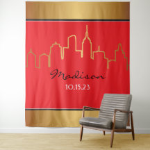 NEW YORK SKYLINE BROADWAY Photo-Op Backdrop