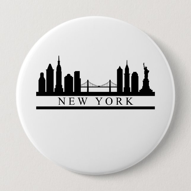 New York Skyline Button (Front)