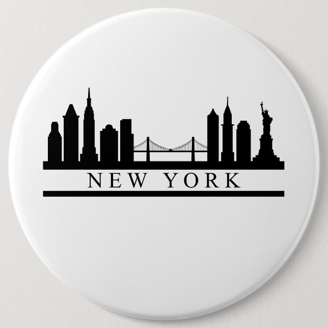 New York Skyline Button (Front)