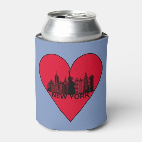 New York skyline Can Cooler