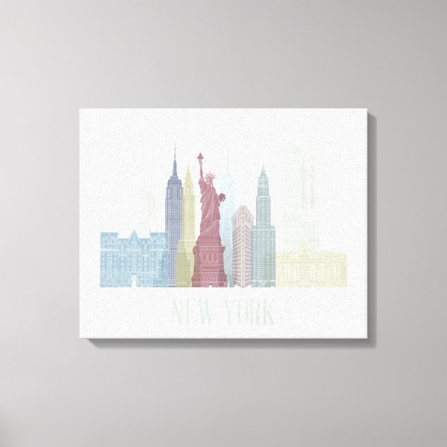 New York Skyline Canvas Print (Front)