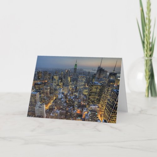 New York Skyline Card