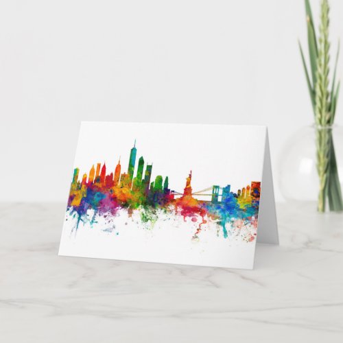 New York Skyline Card