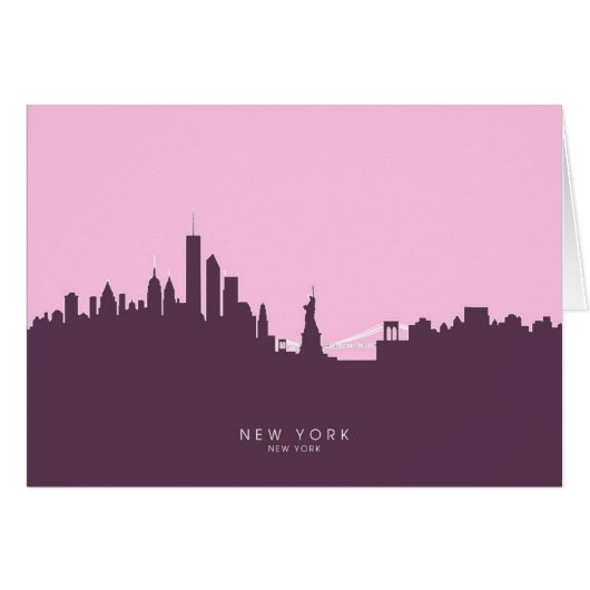New York Skyline Cards (Front Horizontal)