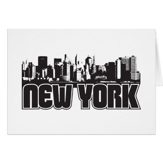 New York Skyline Cards (Front Horizontal)