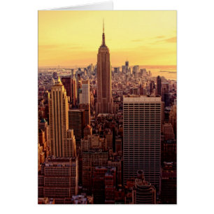 New York skyline city with Empire State Cards