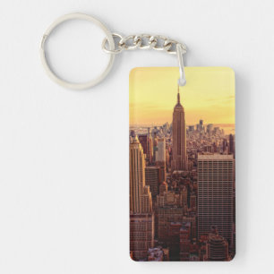 New York skyline city with Empire State Keychain