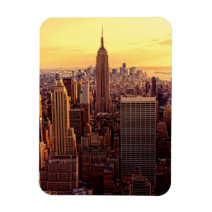 New York skyline city with Empire State Magnet