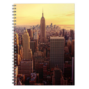 New York skyline city with Empire State Notebook