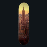 New York skyline city with Empire State Skateboard<br><div class="desc">New York - magic hour at top of rock</div>