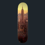 New York skyline city with Empire State Skateboard<br><div class="desc">New York - magic hour at top of rock</div>