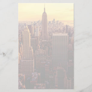 New York skyline city with Empire State Stationery