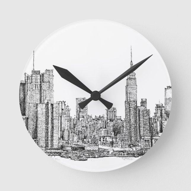 New York skyline clock tick tock (Front)