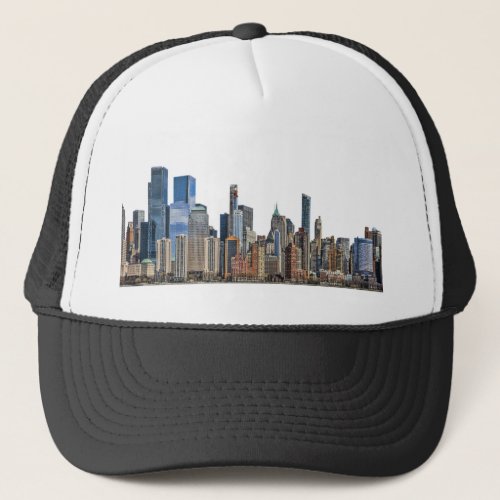 New York Skyline Design Trucker Hat
