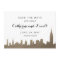 New York Skyline Faux Gold Save the Date