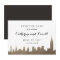 New York Skyline Faux Gold Save the Date