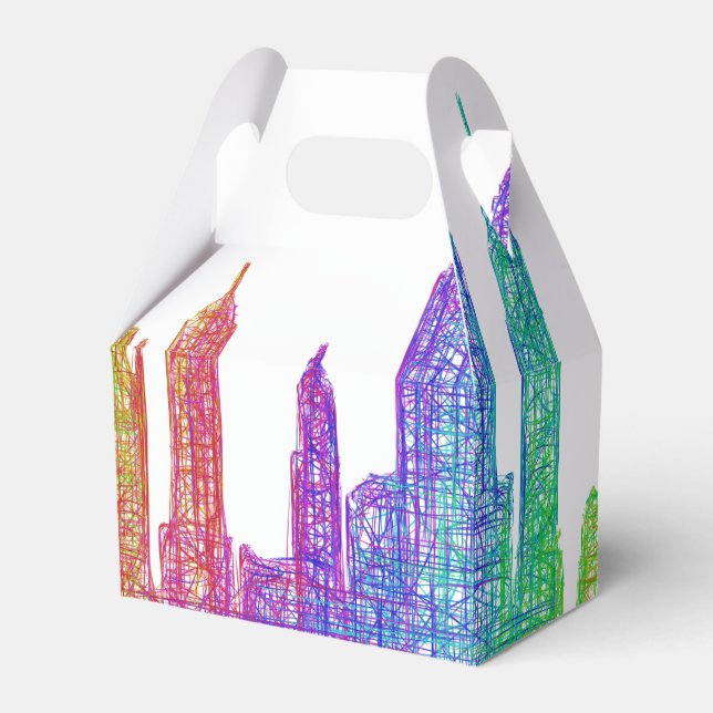 New York skyline Favor Boxes (Front Side)