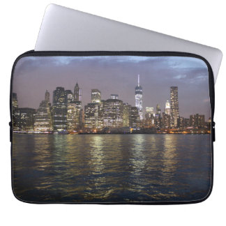 New York Skyline in the evening Laptop Sleeve