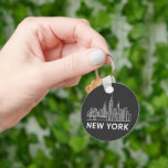 New York Skyline Keychain – Iconic City Landmark S<br><div class="desc">Carry a piece of the Big Apple with you everywhere! This New York skyline keychain features the iconic Empire State Building,  Brooklyn Bridge,  and Statue of Liberty in a stylish urban design. Perfect as a travel souvenir,  thoughtful gift,  or everyday accessory for New York lovers.</div>