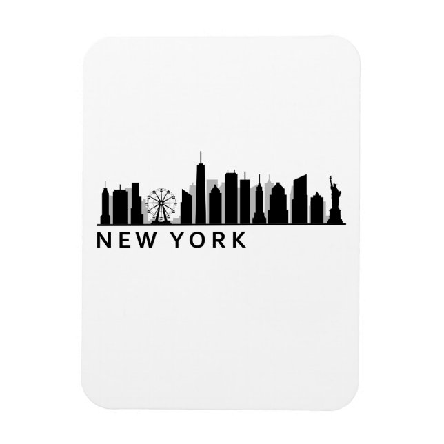 New York Skyline Magnet (Vertical)