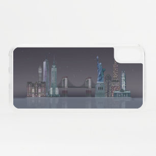 New York Skyline Night Reflections iPhone XS Case