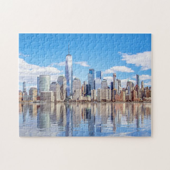 New York Skyline Photo Jigsaw Puzzle (Horizontal)