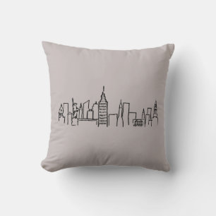New York Skyline Pillow