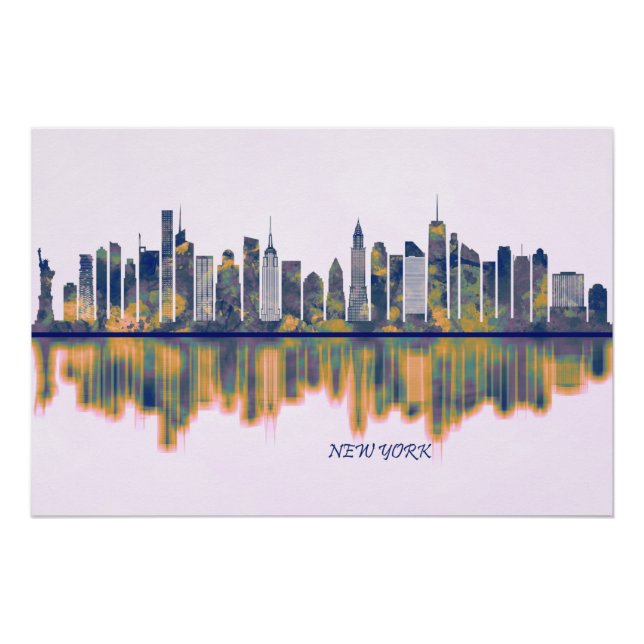New York Skyline Poster (Front)