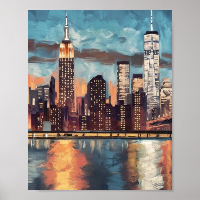 New York Skyline poster  (Front)