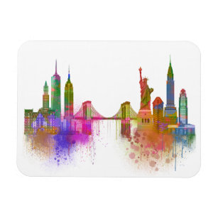 New York Skyline - Rainbow Magnet