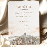 Save the Date | New York Minute Announcement Postcard