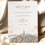 New York Skyline Save-the-Date Invitation