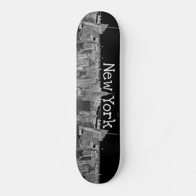 New York Skyline Skateboard (Front)