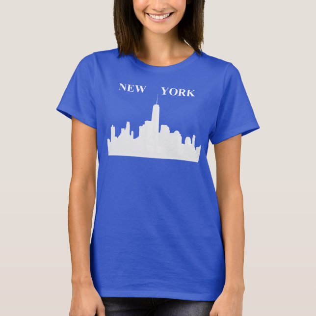 New York Skyline T-Shirt - Womens (Front)
