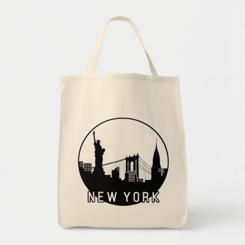 New York Skyline Tote Bag