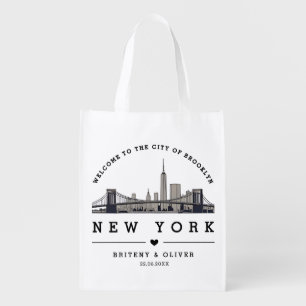 NEW YORK Skyline Tote Bag – Custom Wedding favor