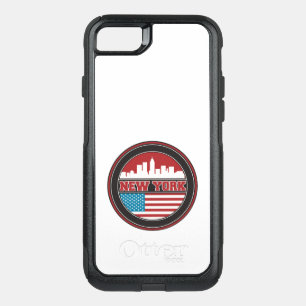 New York Skyline United States Flag OtterBox Commuter iPhone SE/8/7 Case