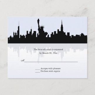 New York Skyline Wedding RSVP