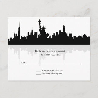 New York Skyline Wedding RSVP