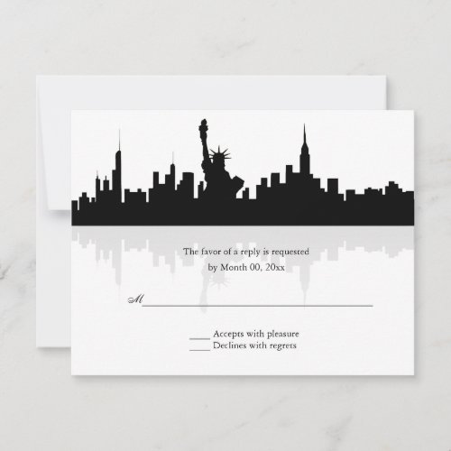 New York Skyline Wedding RSVP