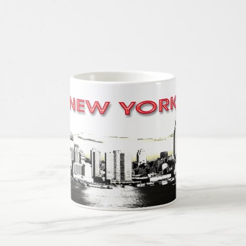 New York Skyline with twin towers mug