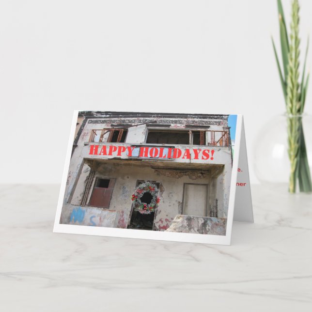 NEW YORK SLUMLORD HOLIDAY CARD! (Front)